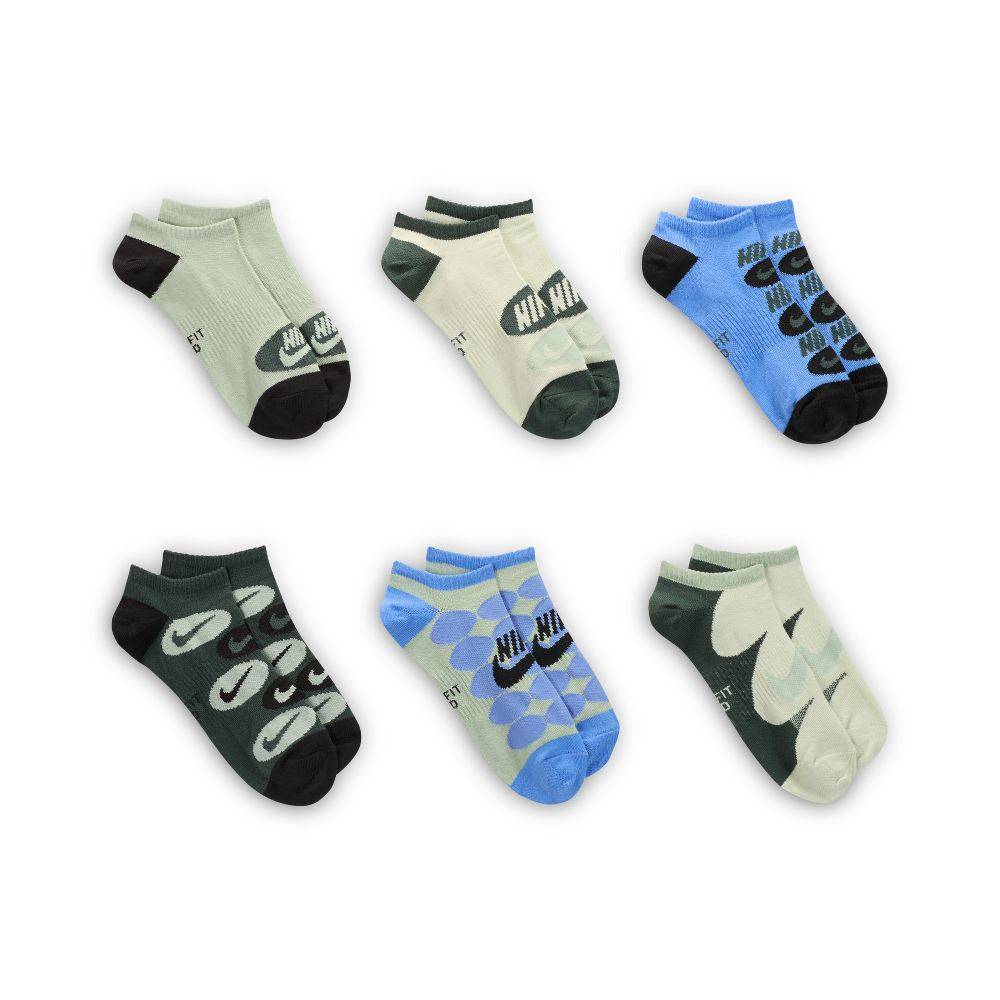 NIKE LIGHTWEIGH TRAINING NO-SHOW 6-PAIRS SOCKS