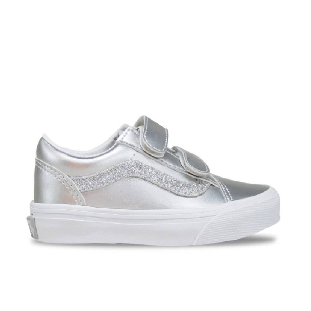 VANS LITTLE KIDS OLD SKOOL VELCRO DAZL SHOES