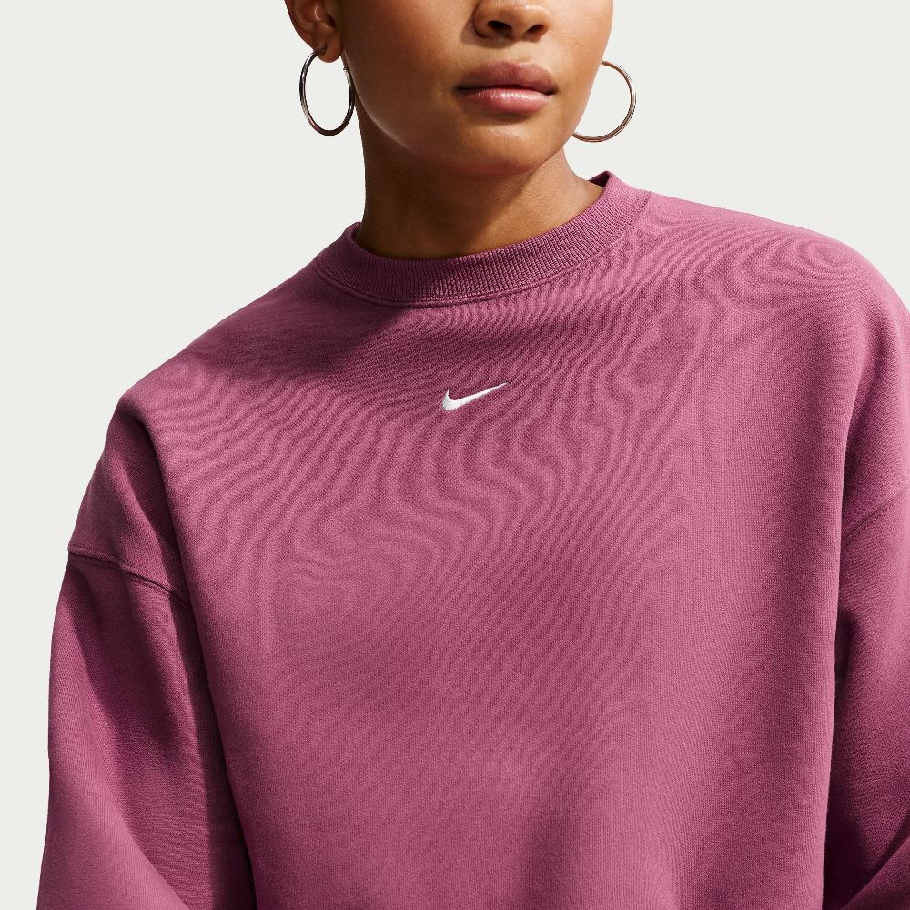 NIKE STUDIO FLEECE OVERSIZED CROPPED CREW