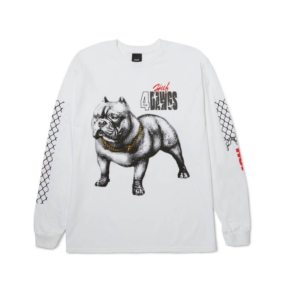 HUF 4 THE DAWGS L/S TEE
