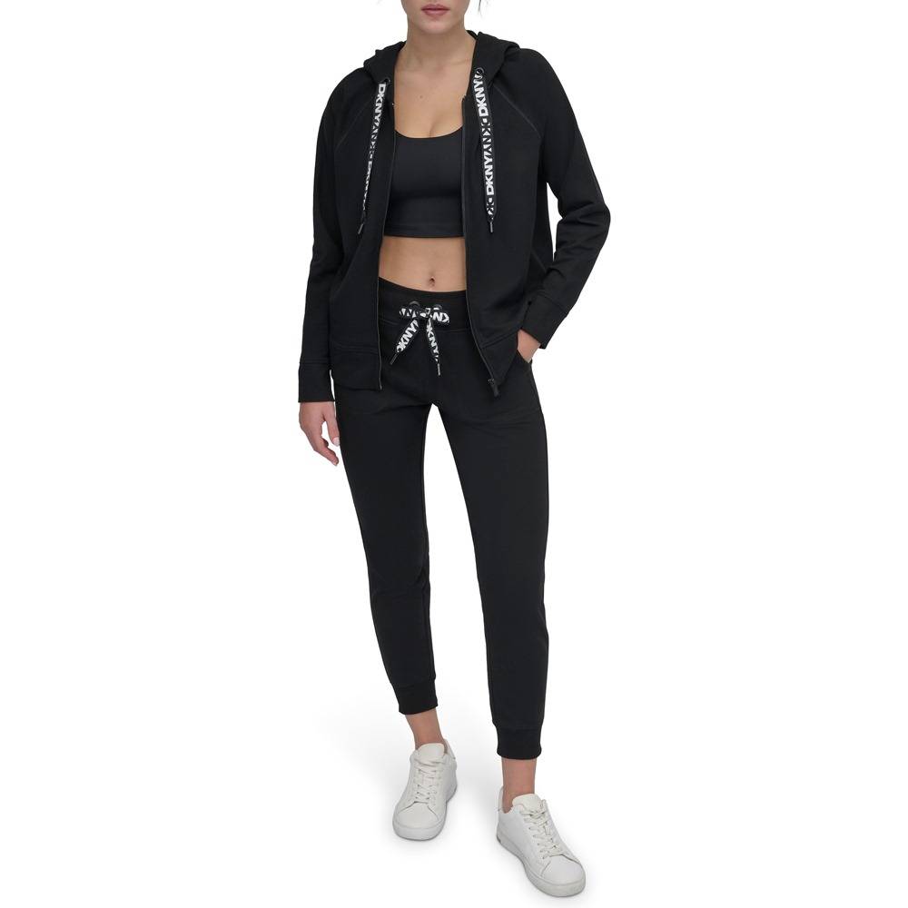 DKNY LOGO DRAWSTRING PERFORMANCE HOODIE