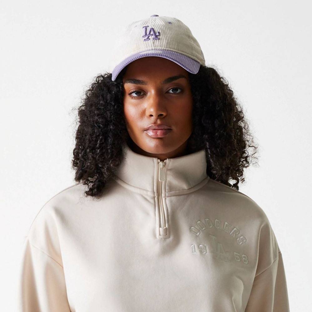NEW ERA WMNS MLB TONAL CROP QRTR ZIP LOS ANGELES DODGERS