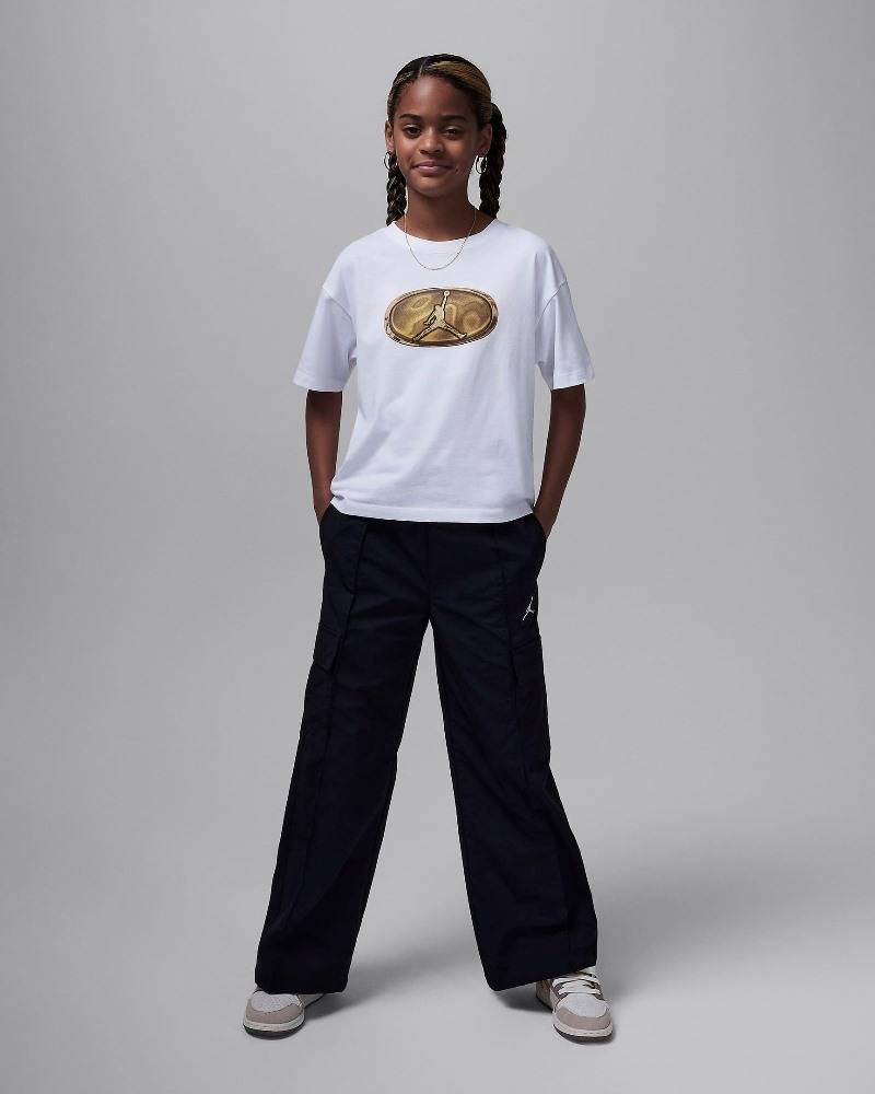 NIKE JORDAN GIRLS 1ST BABY BLUE SHORT SLEEVE TEE