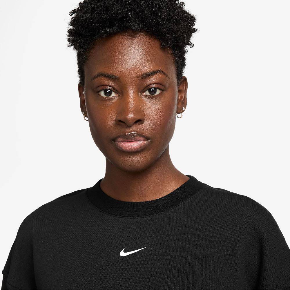 NIKE PRO DRI-FIT WOMENS FRENCH TERRY LOOSE CREW