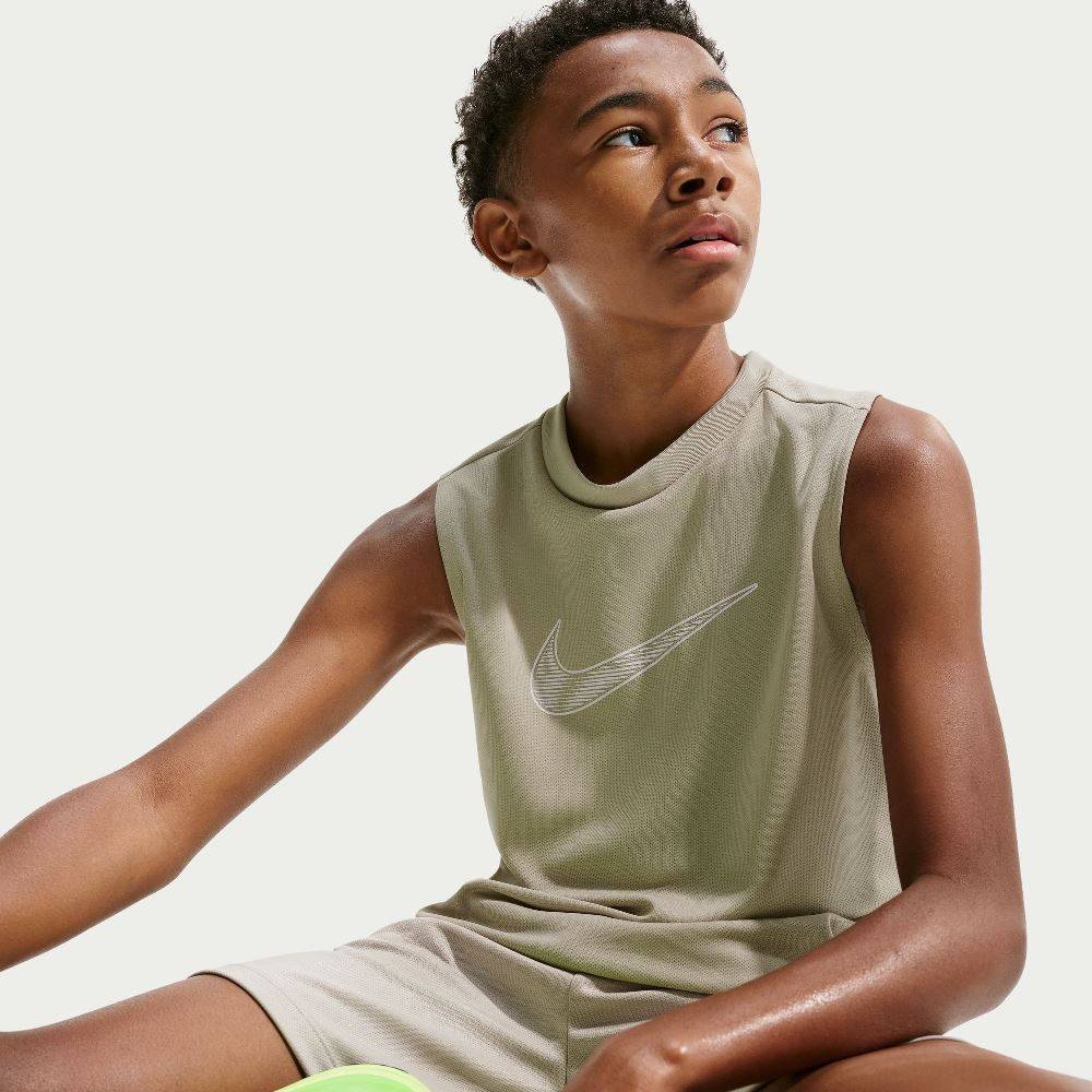 NIKE KIDS DRI-FIT SLEEVELESS HYBRID TOP