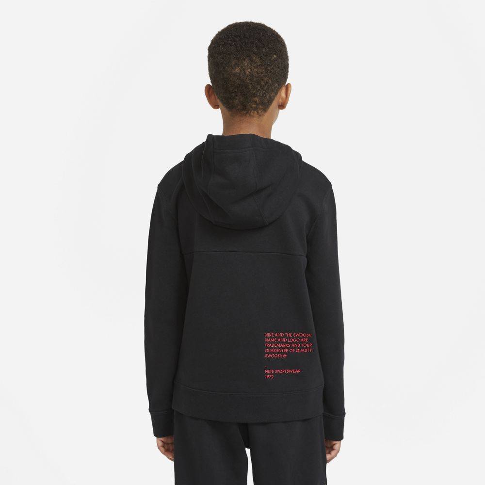 NIKE BOYS SPORTSWEAR SWOOSH FT HOODIE