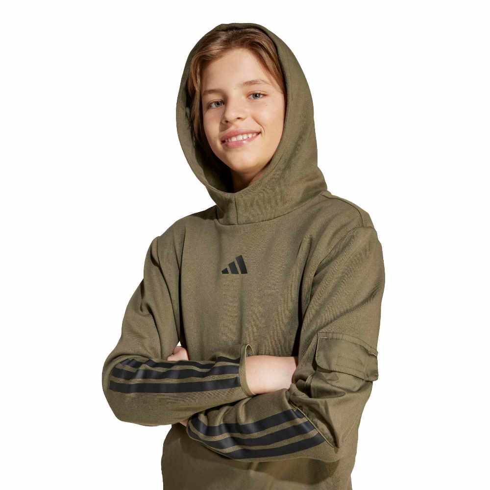 ADIDAS YOUTH UTILITY PACK FLEECE HOODIE