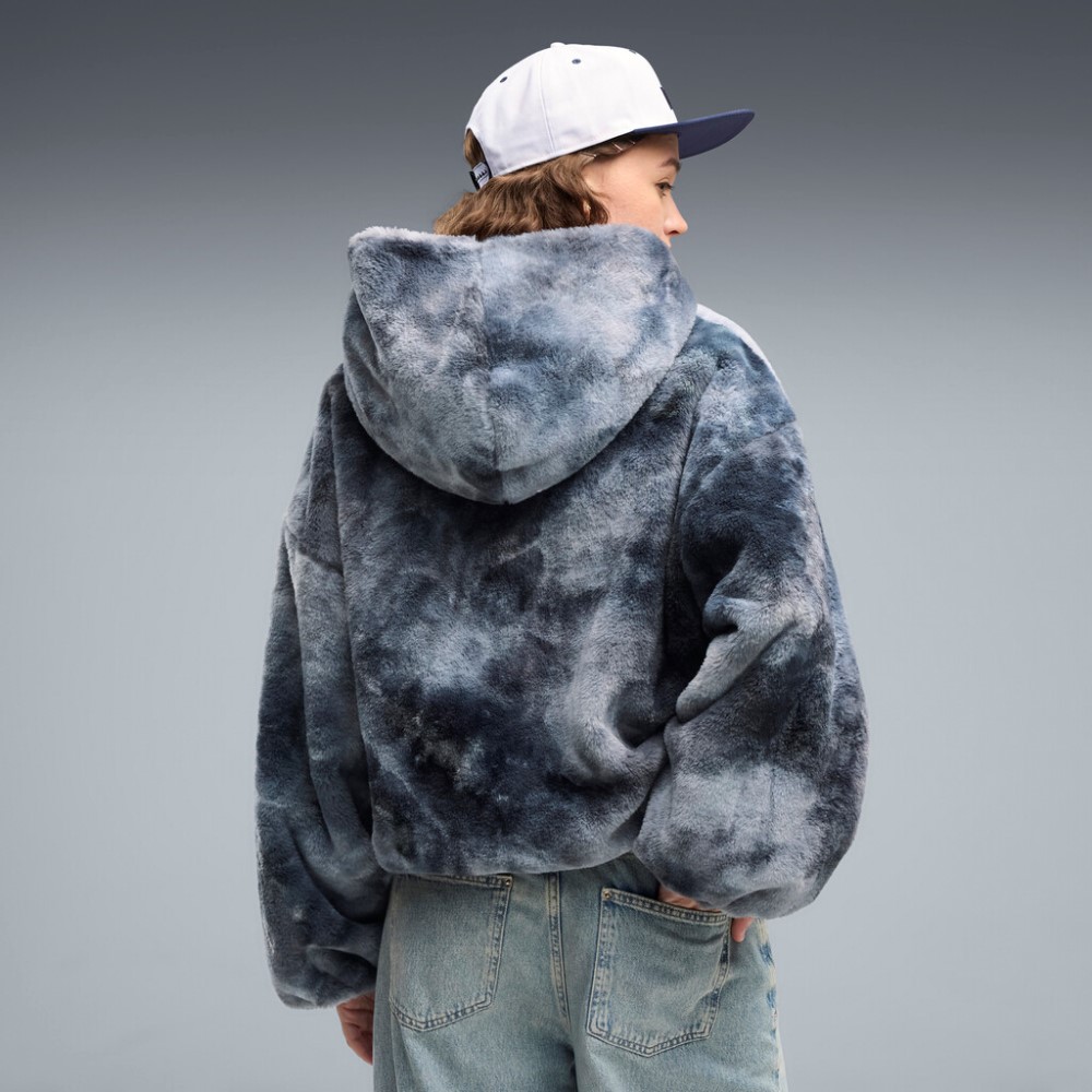 PUMA STREET GLAM HIGHLOFT FLEECE JACKET W