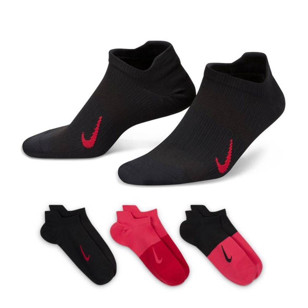 NIKE EVERYDAY+ LIGHTWEIGHHT NO-SHOW 3-PAIRS SOCKS