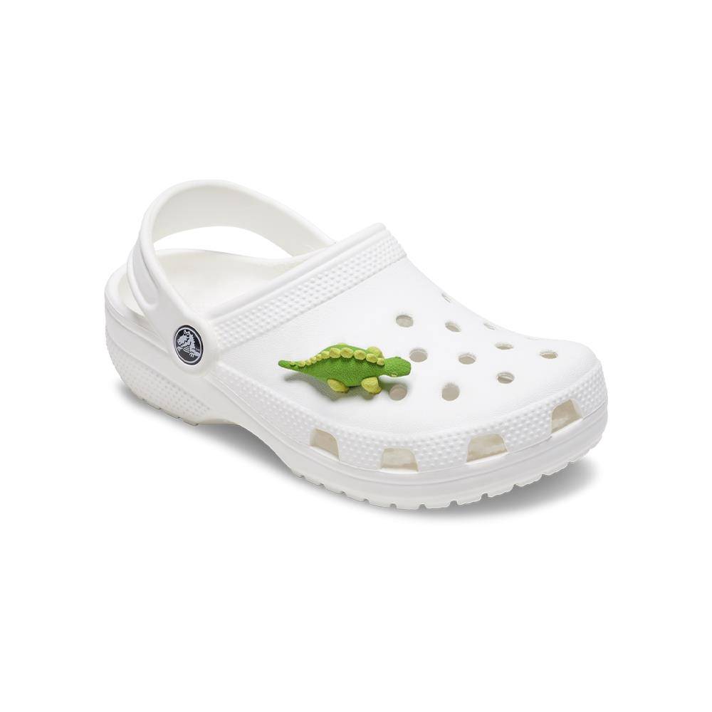 CROCS 3D GREEN DINO WITH SCALES JIBBITZ™ CHARM