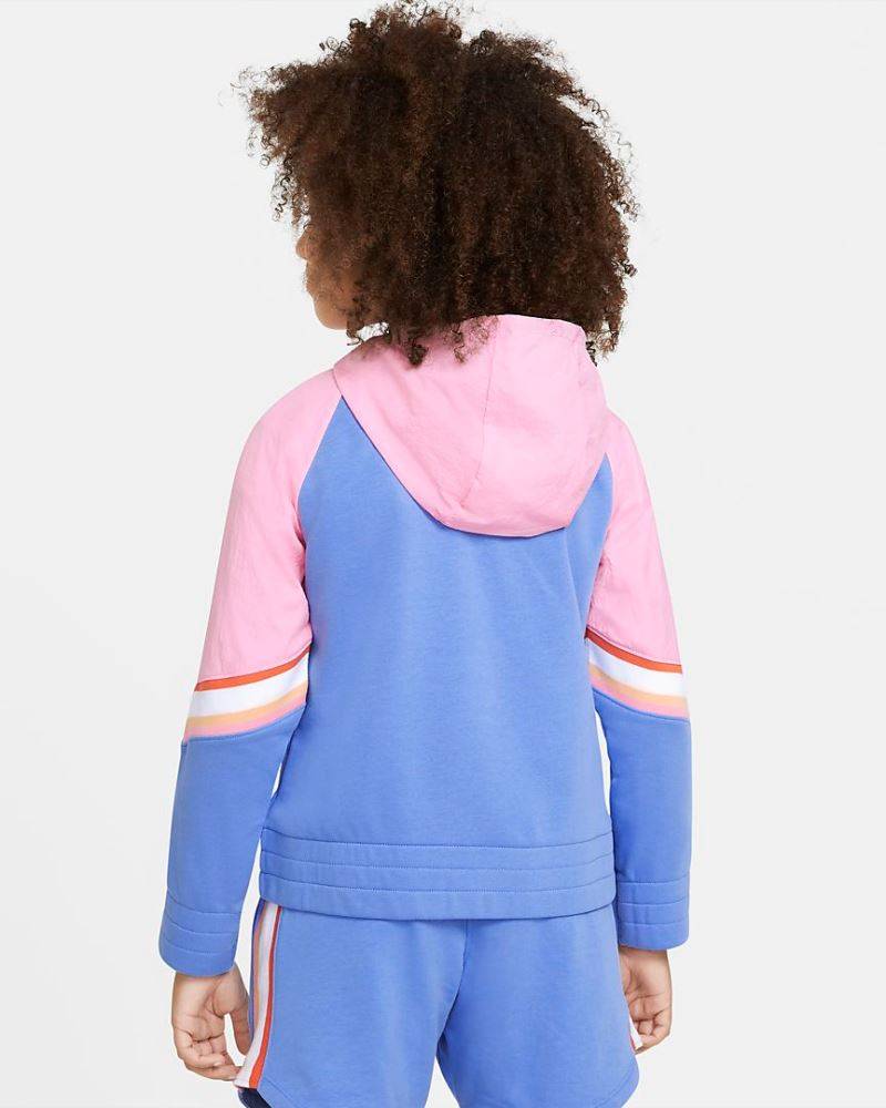 NIKE GIRLS SPORTSWEAR HERITAGE FULL-ZIP HOODIE