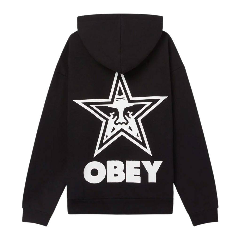 OBEY BOLD STAR EXTRA HEAVY HOOD FLEECE
