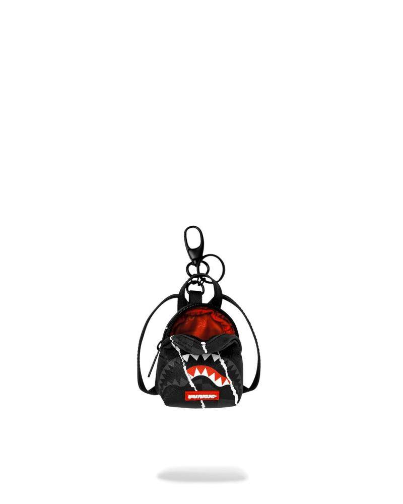 SPRAYGROUND CENTER RIP REVEAL BACKPACK KEYCHAIN