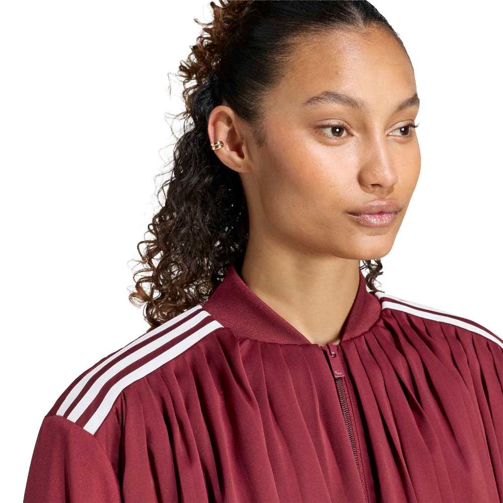 ADIDAS ORIGINALS SATIN PLEATED TRACK TOP