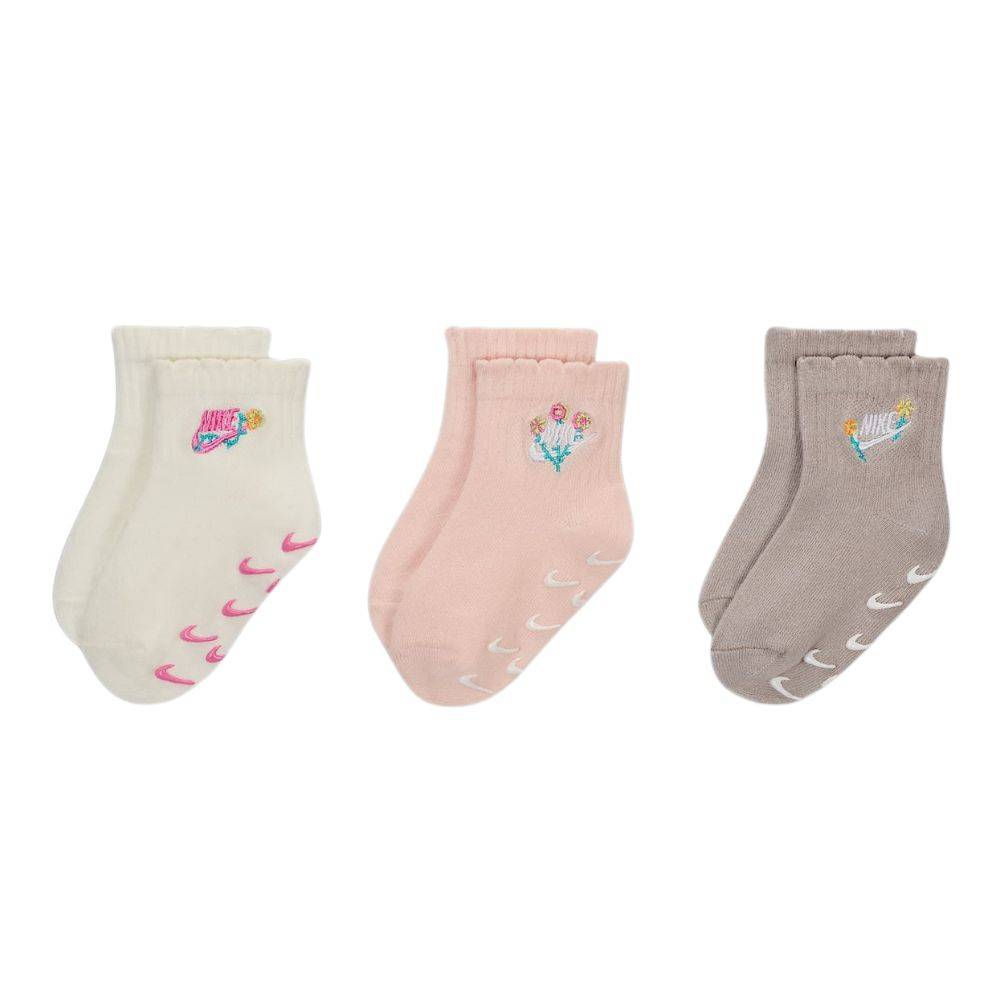 NIKE 3PK GIRLS FLOWRAL SOCK