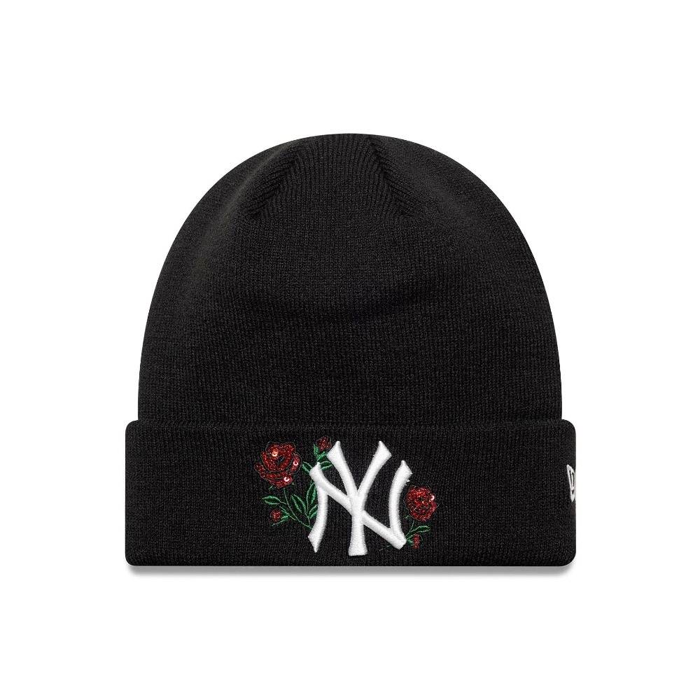 NEW ERA WMNS SEQUIN ROSE BEANIE NEW YORK YANKEES