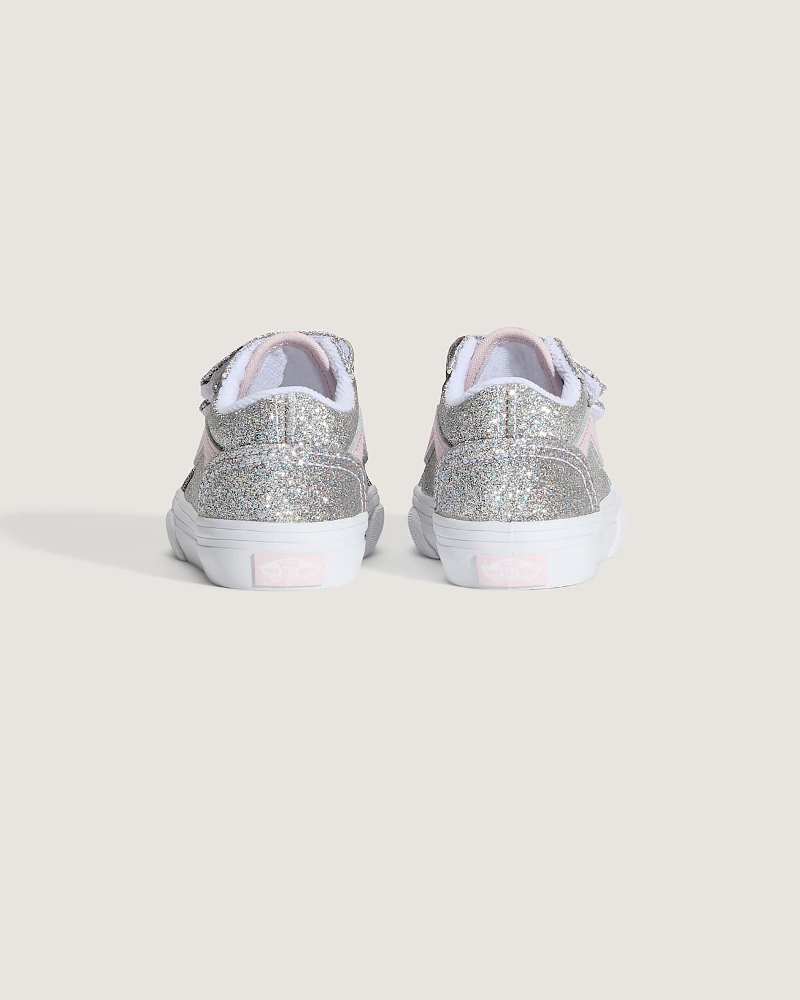VANS TODDLER OLD SKOOL V GLITTER SHOES (1-4 YEARS)