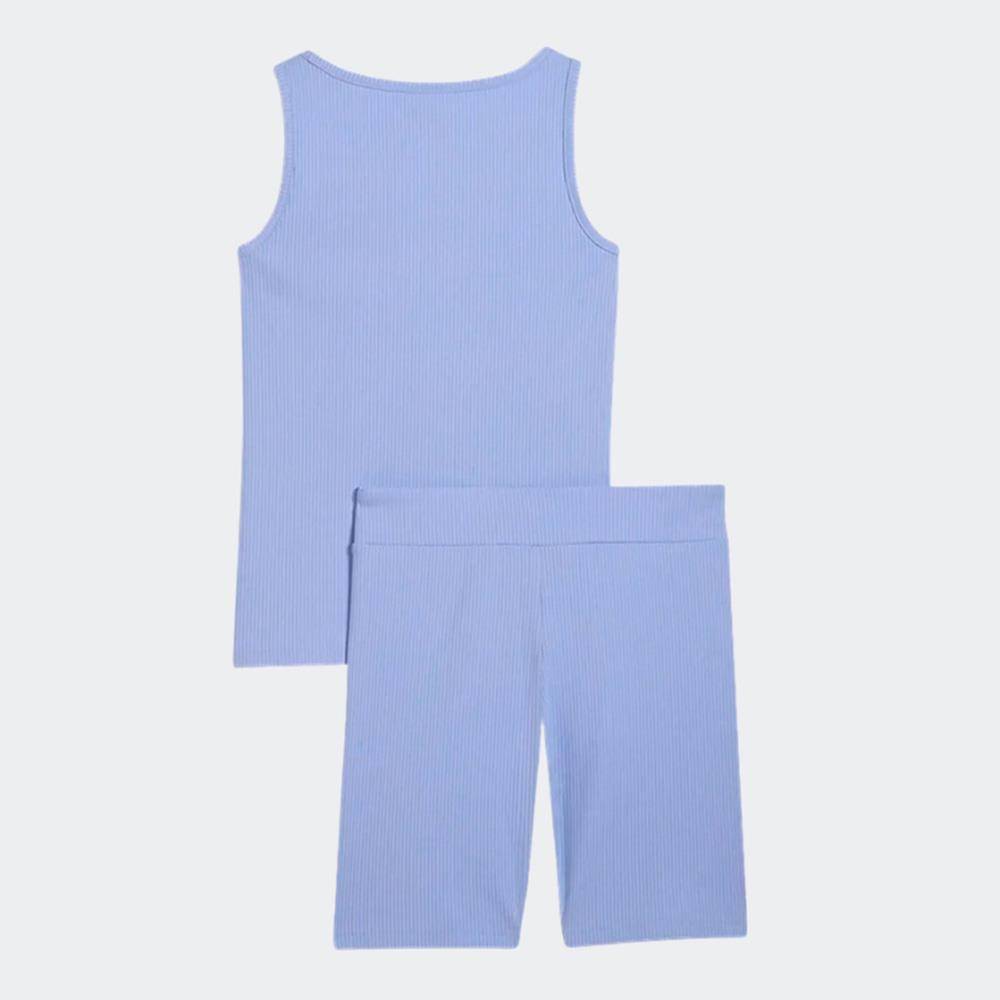 PUMA ESS ELEVATED RIB TANK AND SHORT LEGGINGS SET G