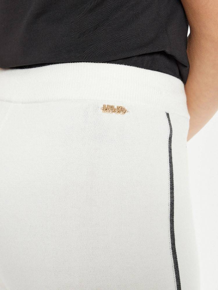 LIU JO STRAIGHT LEG SIDE STRIPE KNITTED PANTS
