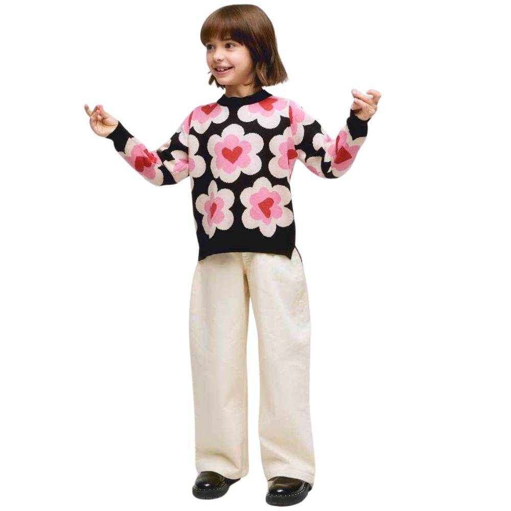 COMPANIA FANTASTICA SWEETHEART KNITTED JUMPER