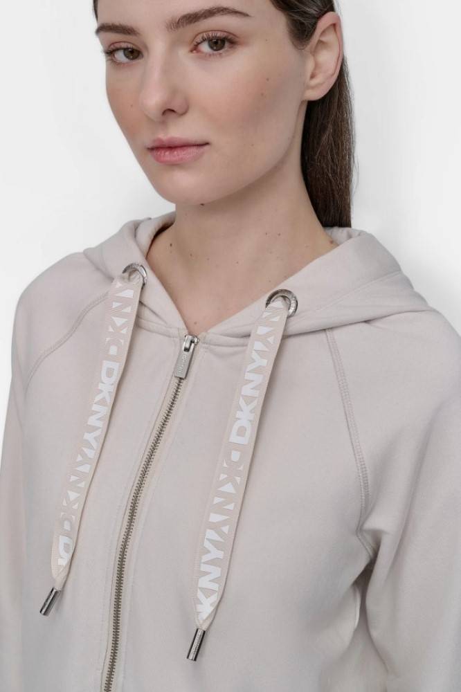 DKNY LOGO DRAWSTRING PERFORMANCE HOODIE