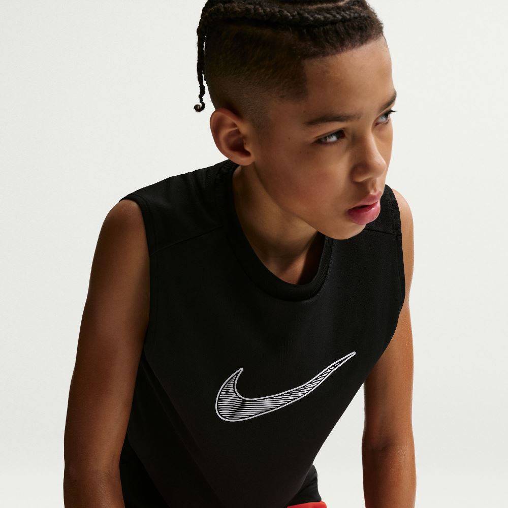 NIKE KIDS DRI-FIT SLEEVELESS HYBRID TOP