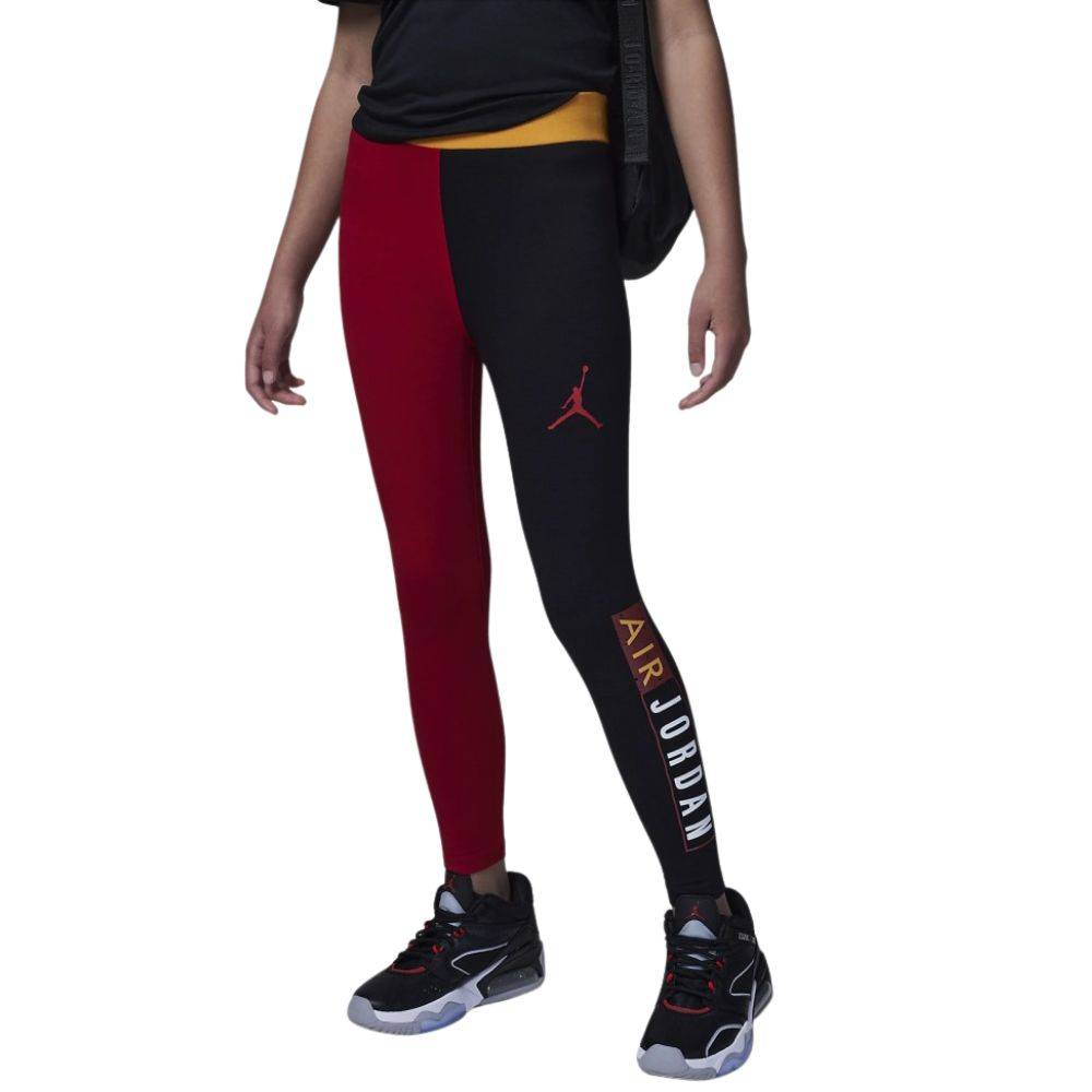 NIKE JORDAN GIRLS PAPRIKA BLOCKED LEGGING
