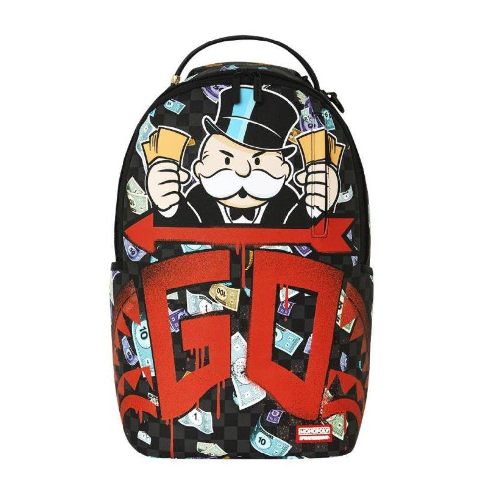 SPRAYGROUND MONOPOLY GO SHARKMOUTH STENCIL DLXSV BACKPACK