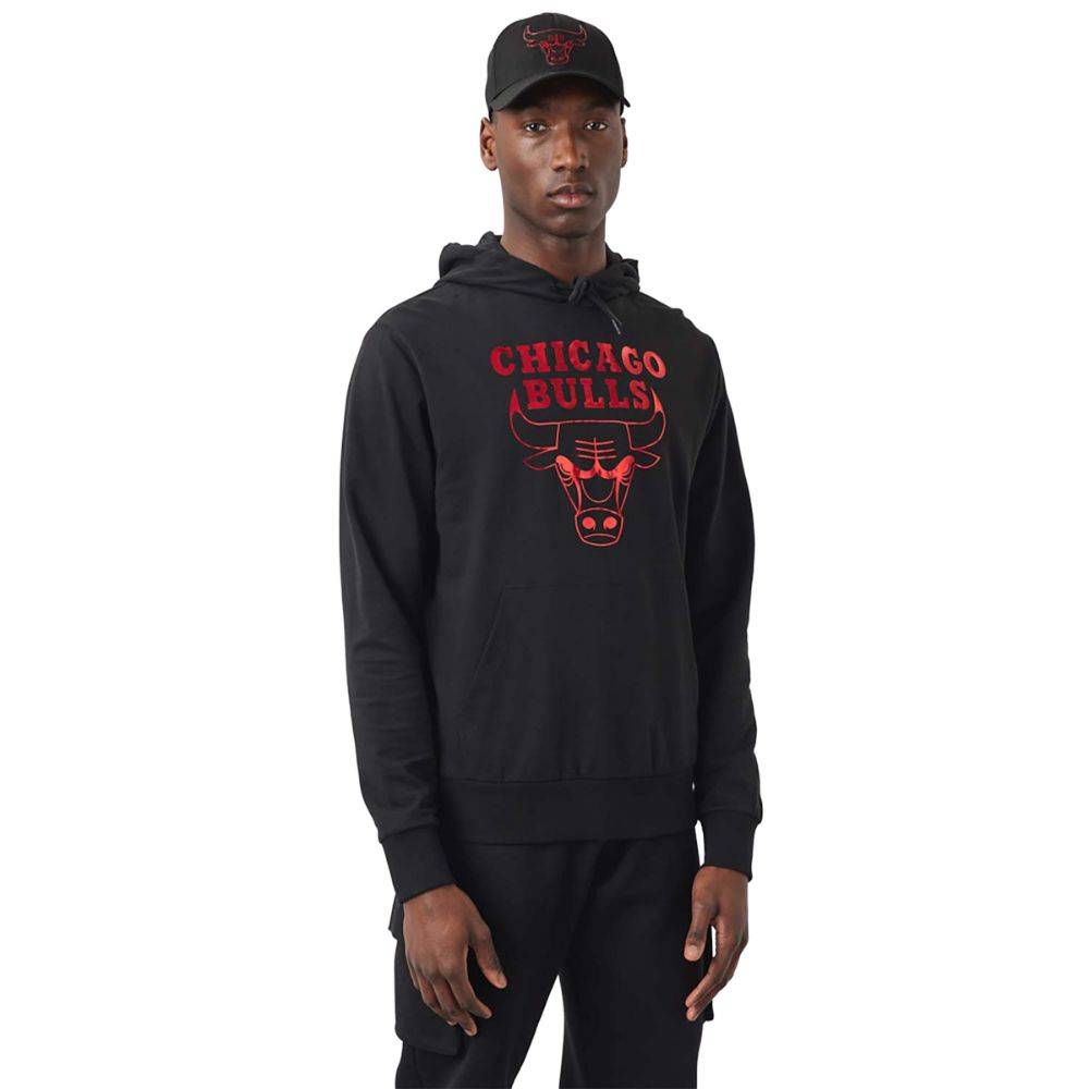 NEW ERA NBA CHICAGO BULLS FOIL PRINT HOODIE
