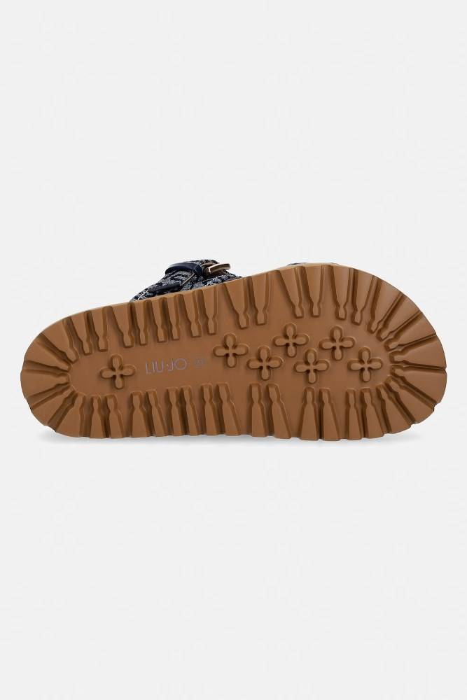 LIU JO LIVIA 02 - MONOGRAM JACQUARD SANDAL