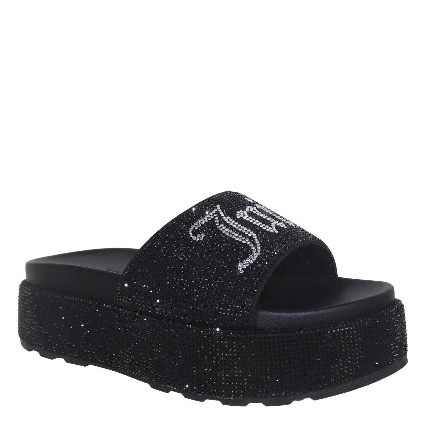 JUICY COUTURE DORA DIAMANTE STACKED SANDAL