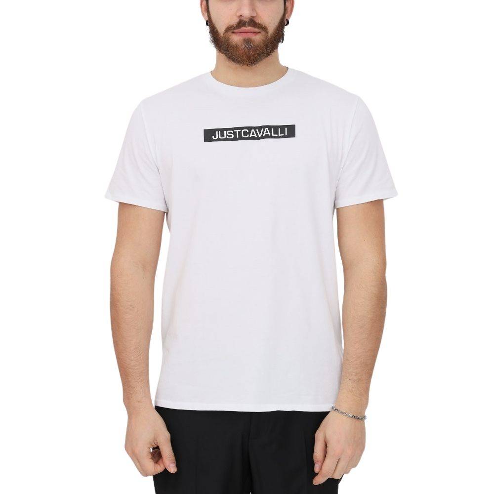 JUST CAVALLI CONTRAST LOGO TEE