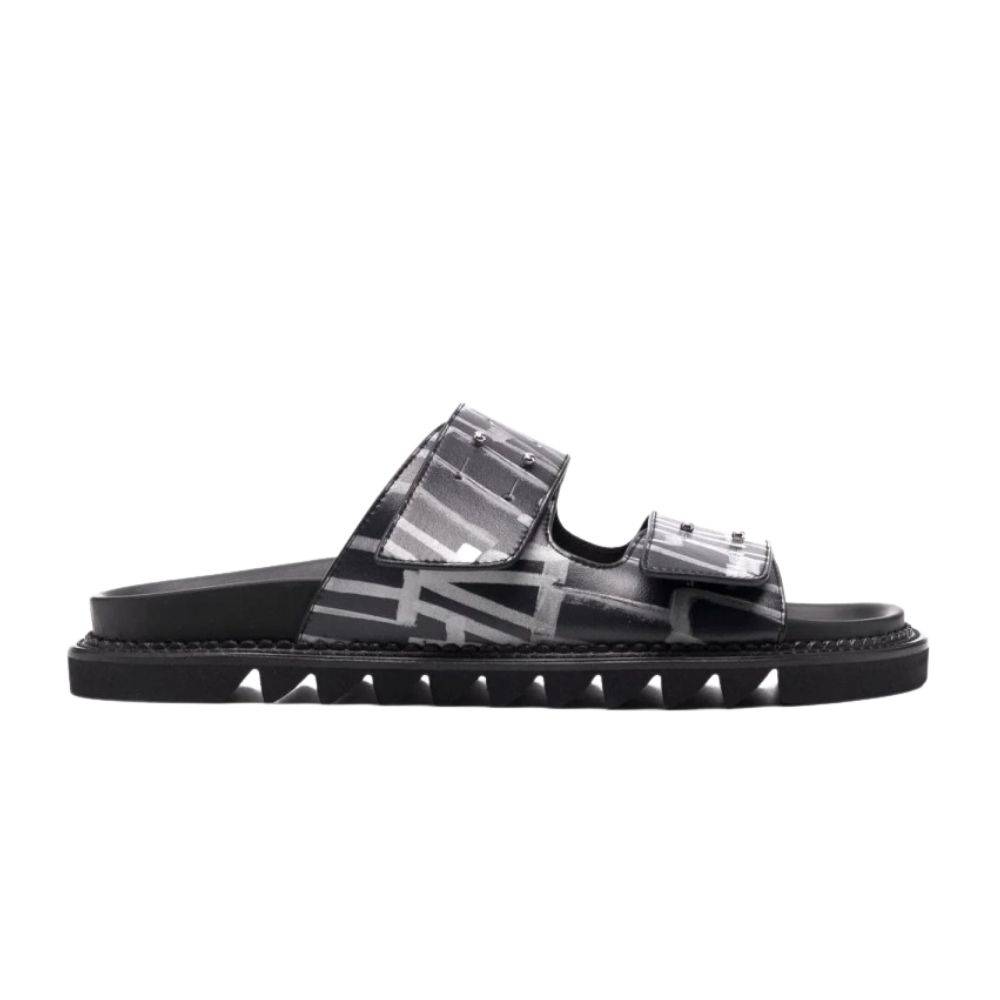 JUST CAVALLI PATTERNED OPEN-TOE