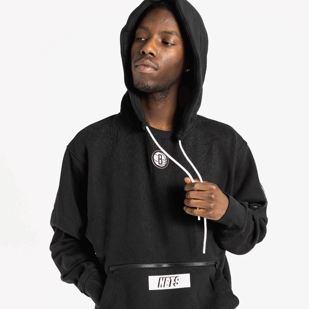 NIKE NBA BROOKLYN NETS COURTSIDE FLEECE HOODIE