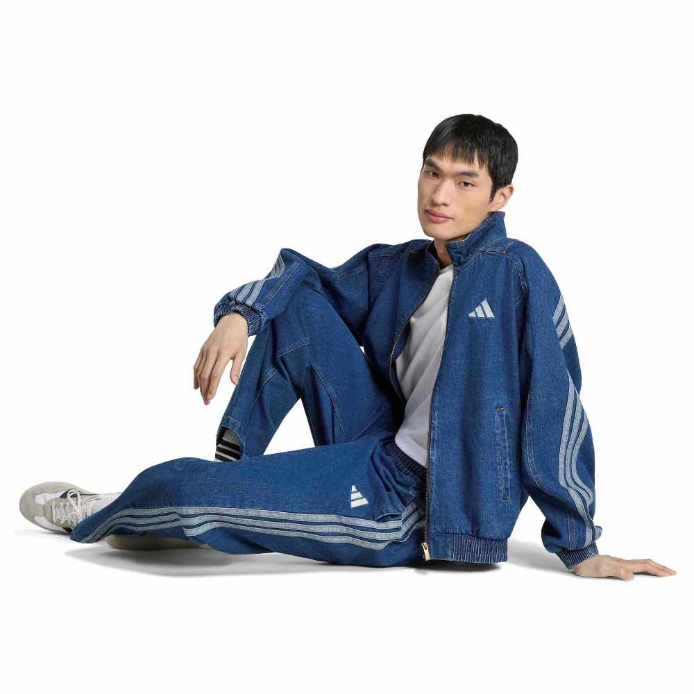 ADIDAS M STADIUM LOOSE FIT DENIM TRACK JACKET