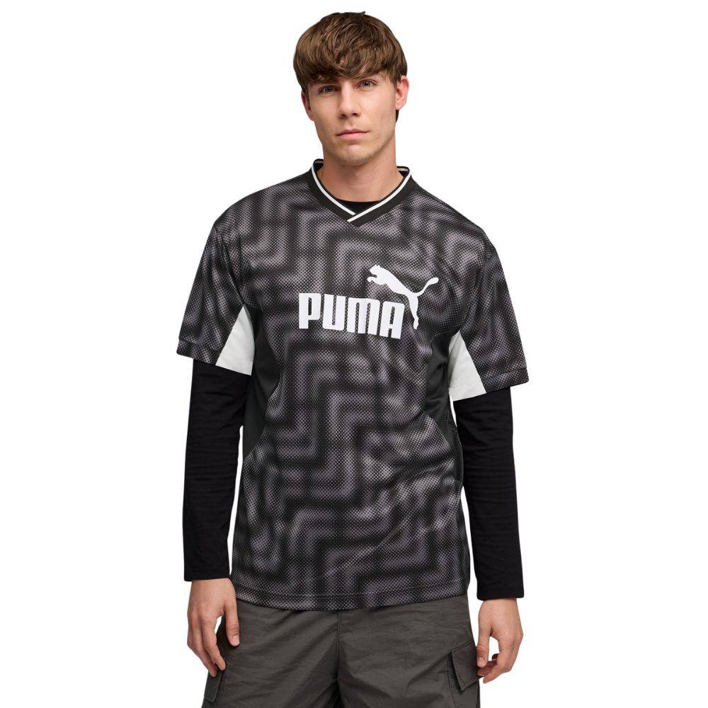 PUMA ESS BLOCK RELAXED FOOTBALL JERSEY