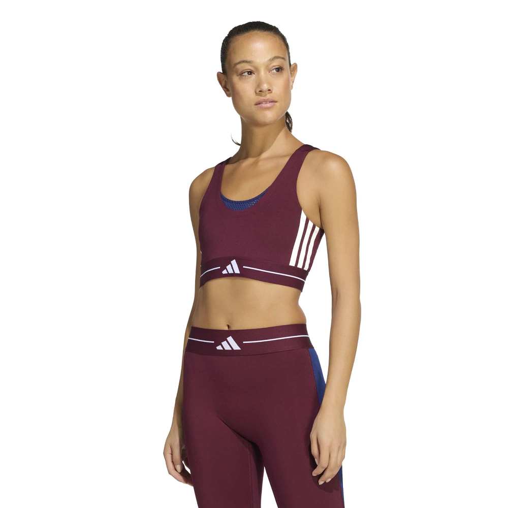 ADIDAS HYPERGLAM 3-STRIPES COLOR BLOCK LIGHT SUPPORT BRA