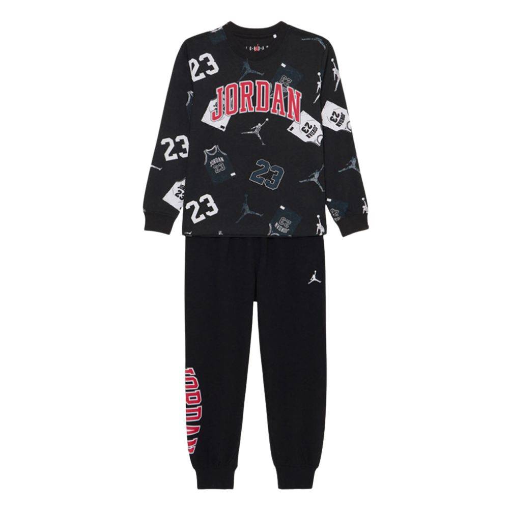 NIKE JORDAN LITTLE KIDS MJ 23 JERSEY LS PANT  SET