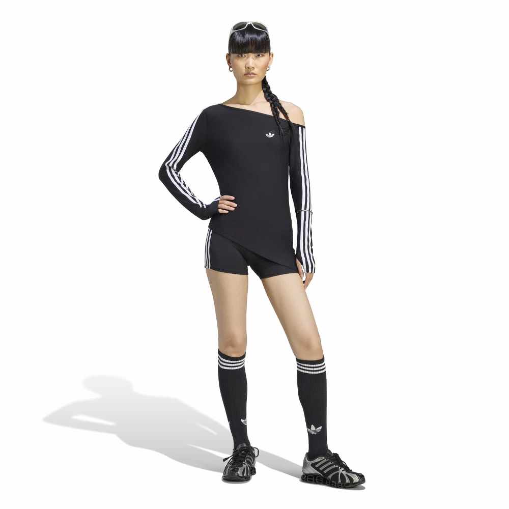 ADIDAS ORIGINALS BADIGIRL ONE SHOULDER ASYMETRIC TOP