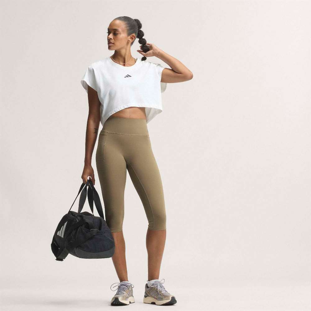 ADIDAS OPTIME CONTOUR WORKOUT CAPRI LEGGINGS