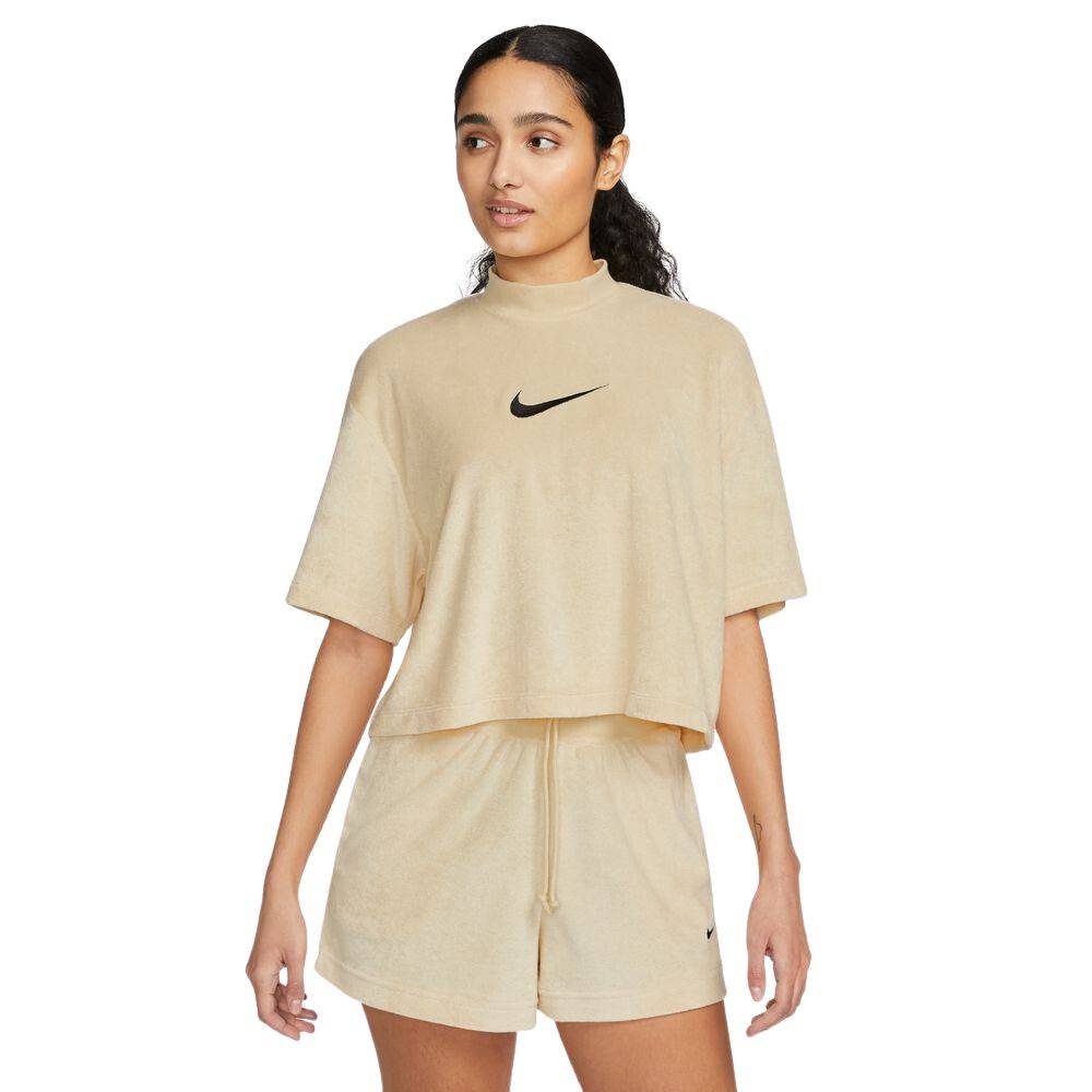 NIKE NSW WOMENS MOCK-NECK TERRY TOP