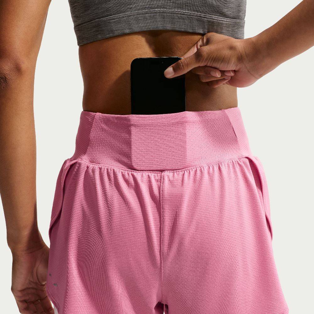 NIKE WOMENS MESH 2-IN-1 TRAINING SHORT