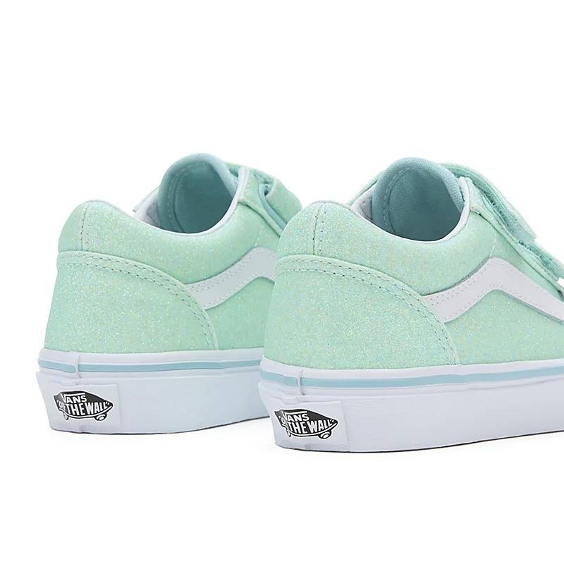 VANS OLD SKOOL VELCRO GLITTER KIDS SHOES