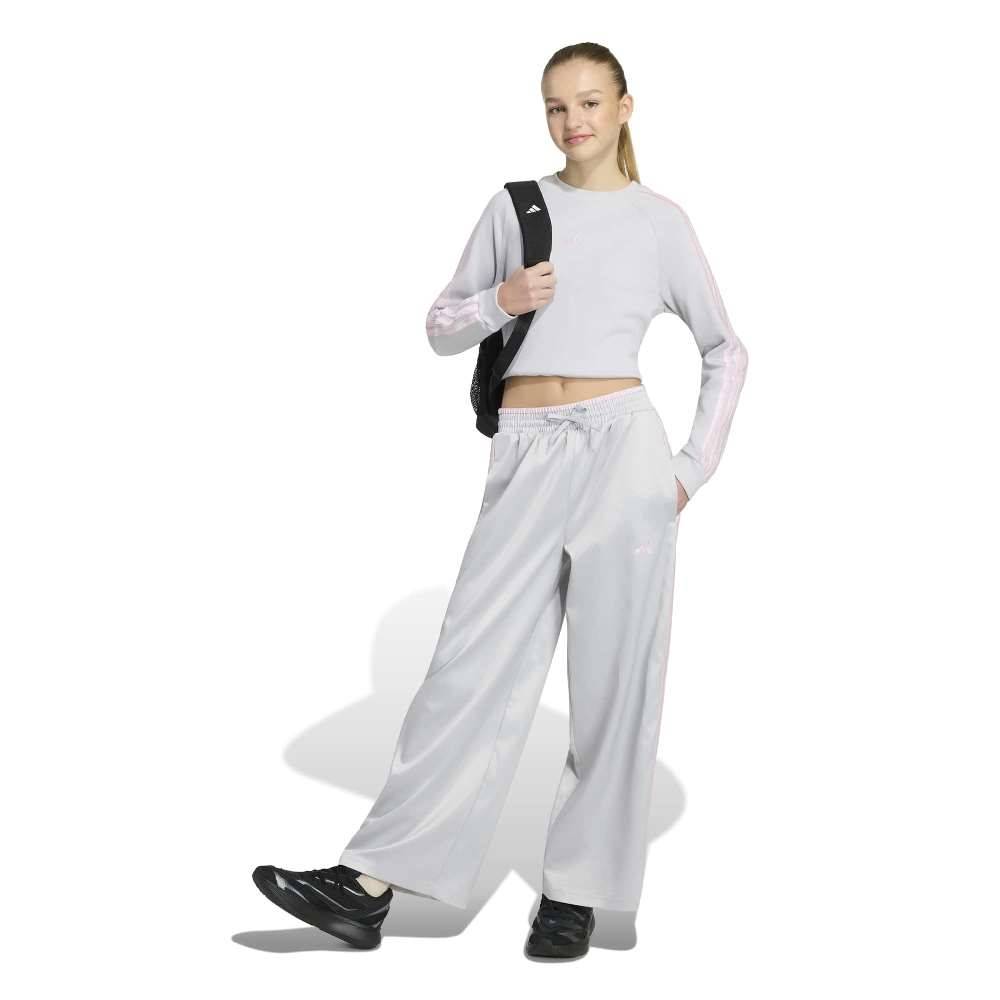 ADIDAS GIRLS SATIN WIDE LEG PANT