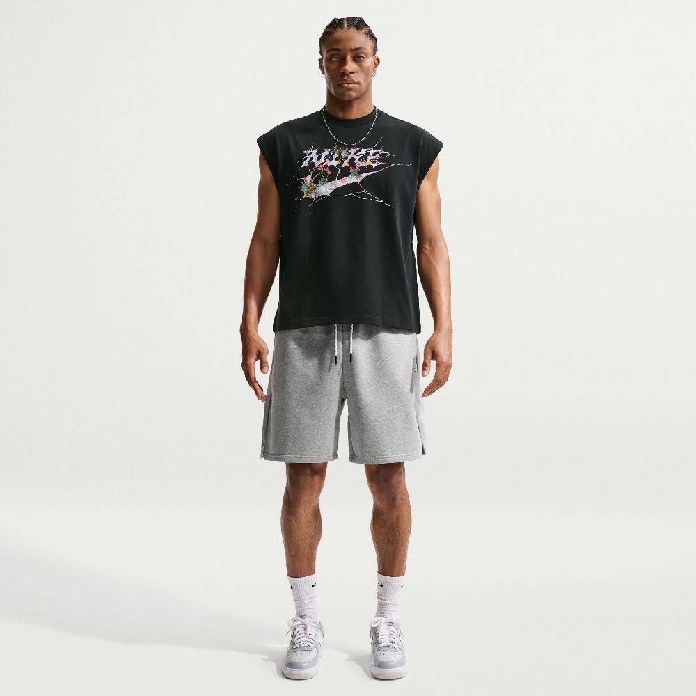 NIKE STANDARD ISSUE SLEEVELESS GFX BASKET TOP