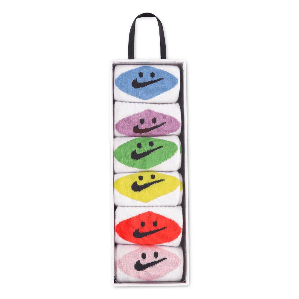 NIKE SMILEY CREW SOCKS (6 PAIRS)