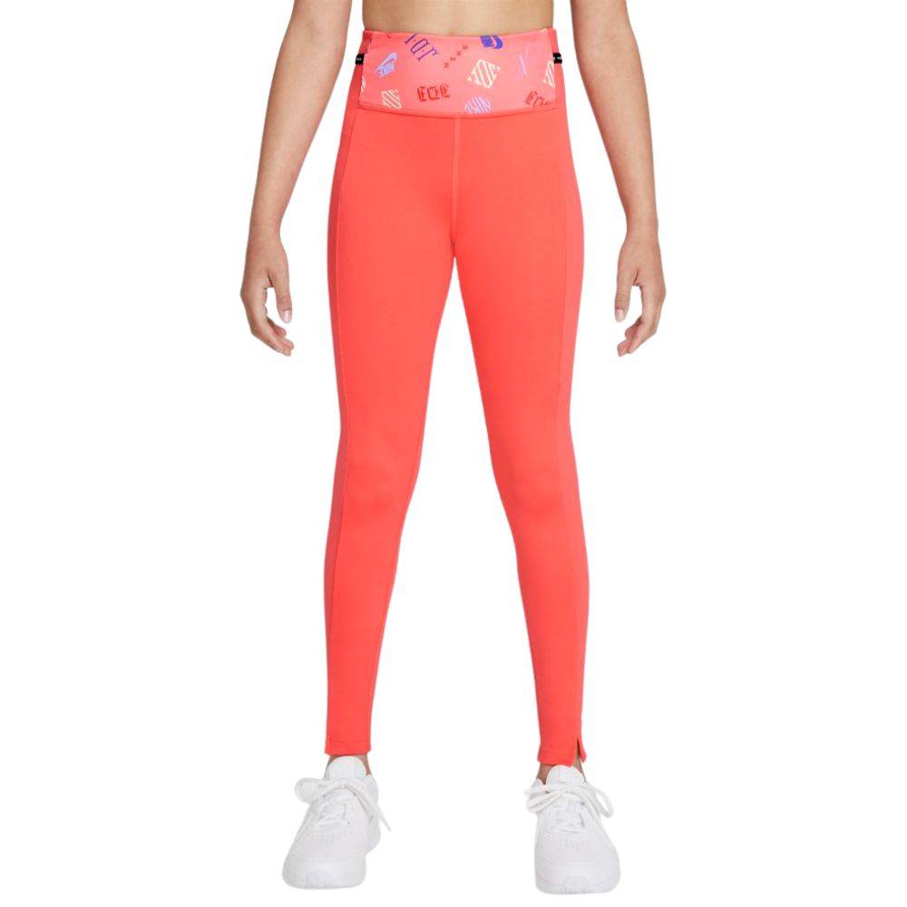 NIKE GIRLS DRI-FIT ONE LUXE AOP LEGGINGS