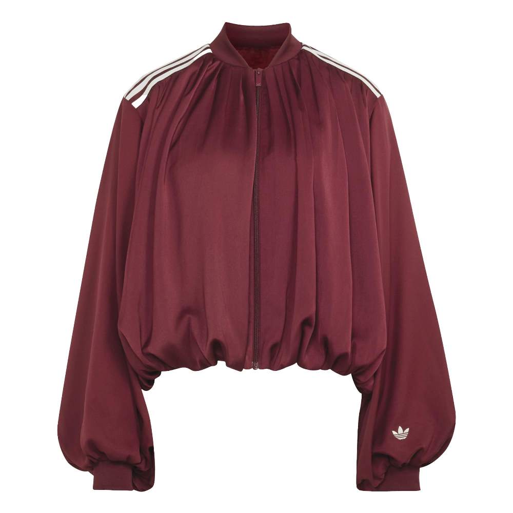 ADIDAS ORIGINALS SATIN PLEATED TRACK TOP