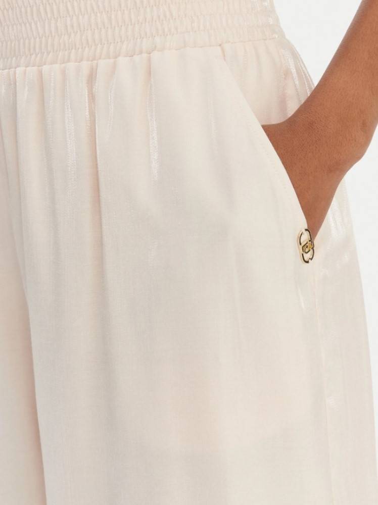 LIU JO LAMINATED FABRIC BERMUDA SHORTS