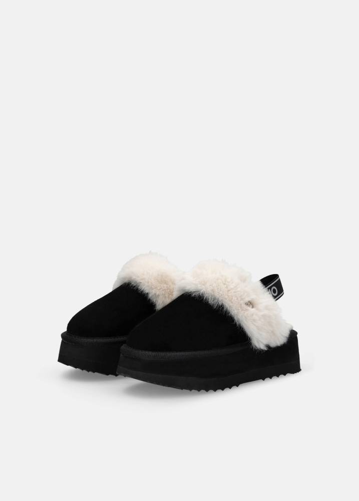 LIU JO JANE - SUEDE PLATFORM MULES